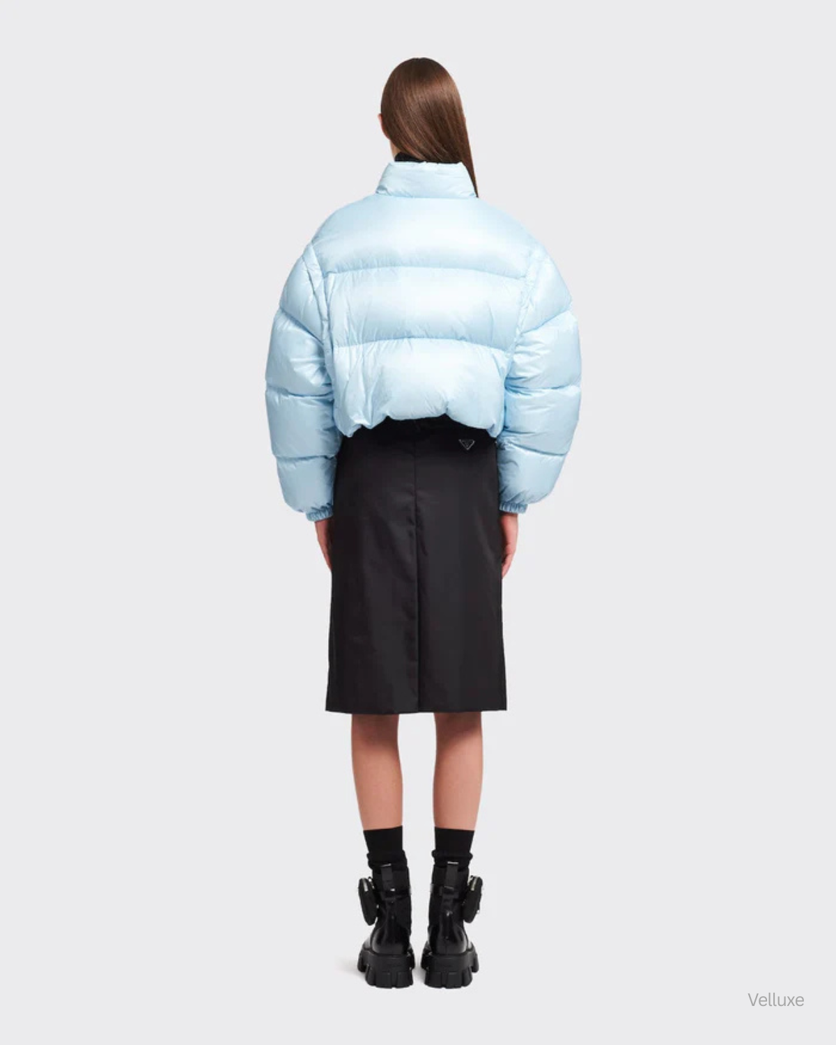 PRADA LIGHT RE-NYLON HOODED PUFFER JACKET
